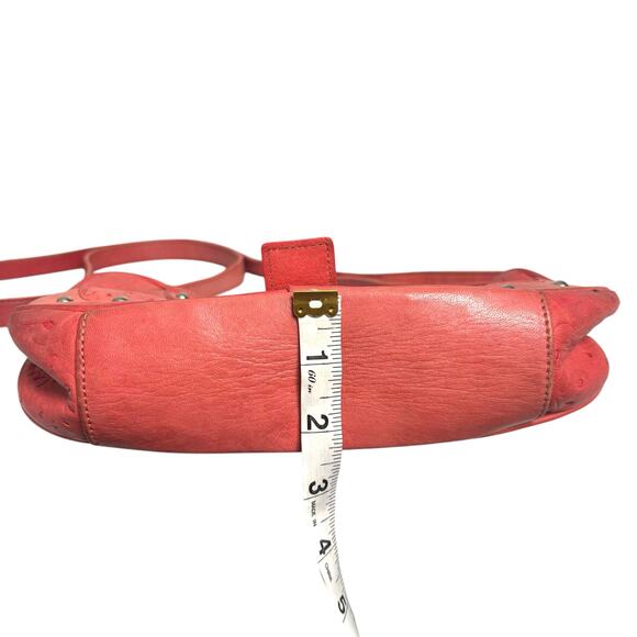 Valentina Made in Italy Crossbody Bag Pink Leather Studded Handbag Small Purse - Picture 11 of 11